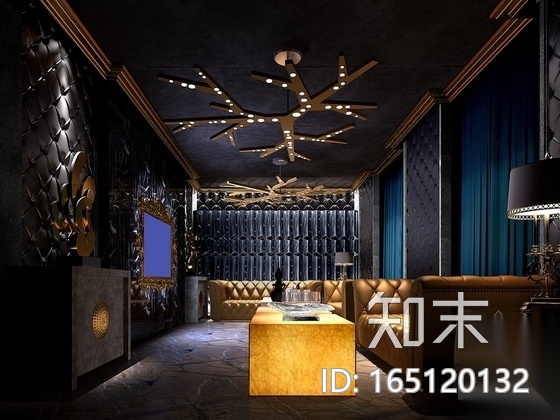 [西宁]时尚现代酒吧室内装修图（含效果材料）cad施工图下载【ID:165120132】