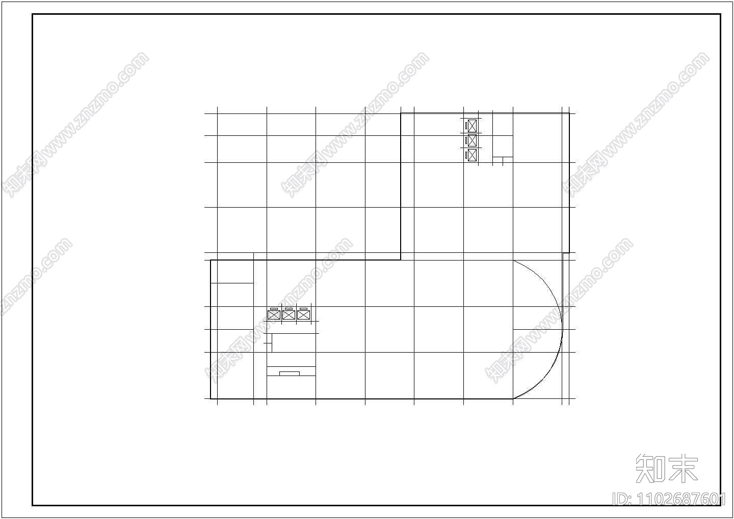 某二十八层写字楼建筑全套施工设计cad图纸施工图下载【ID:1102687601】