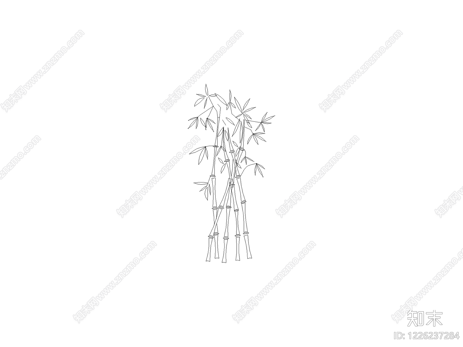 现代绿植CAD图纸