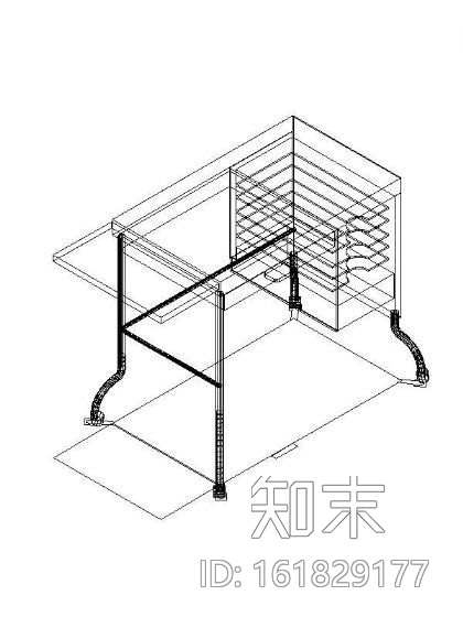 办公家具三维图块集施工图下载【ID:161829177】