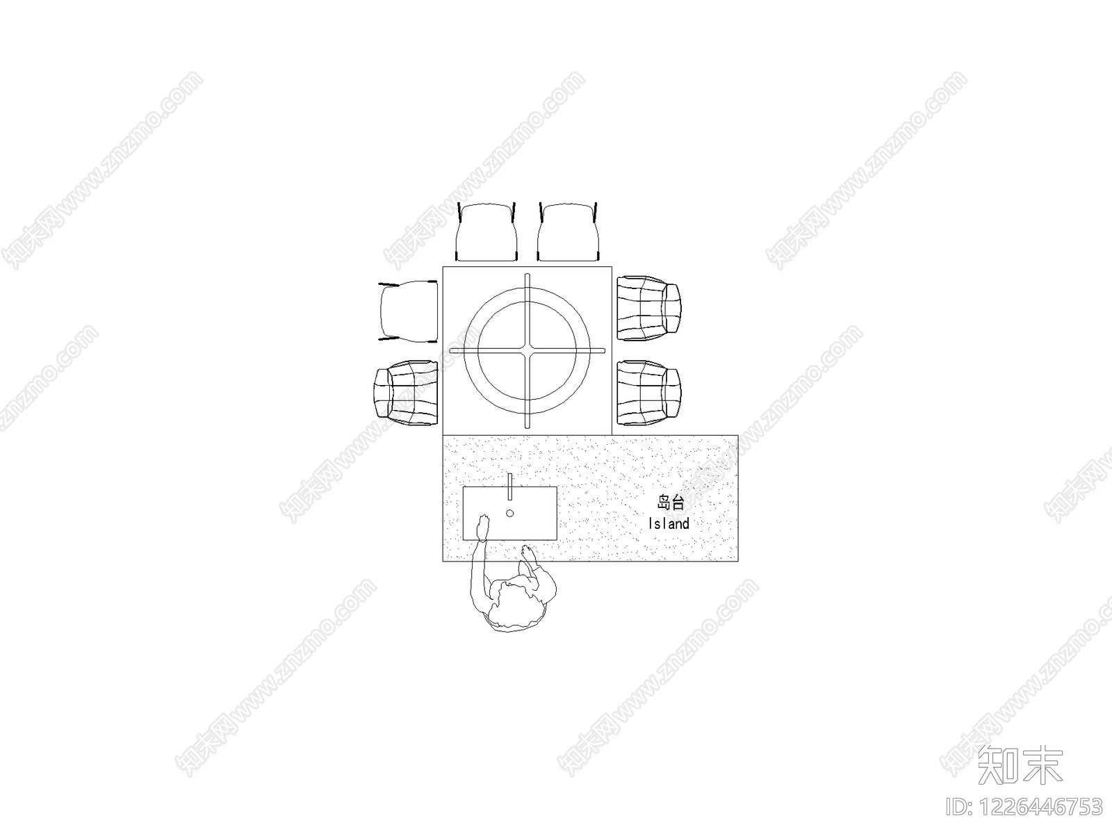 桌椅cad施工图下载【ID:1226446753】