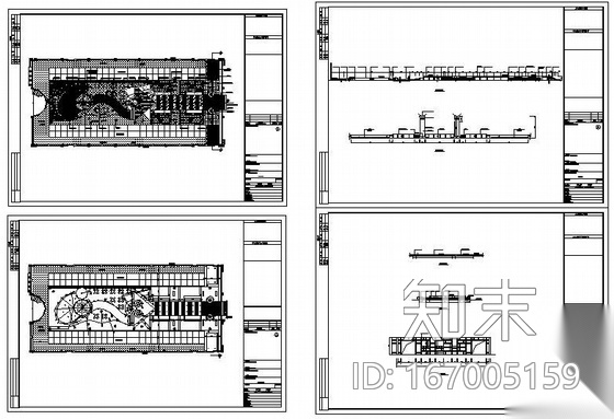 安徽某商城内庭院景观设计cad施工图下载【ID:167005159】