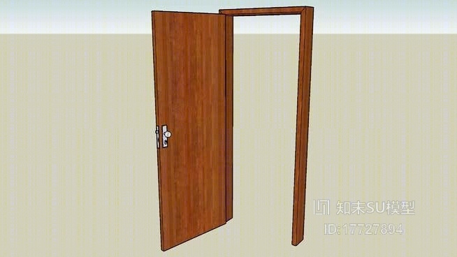 单开门SU模型下载【ID:17727894】