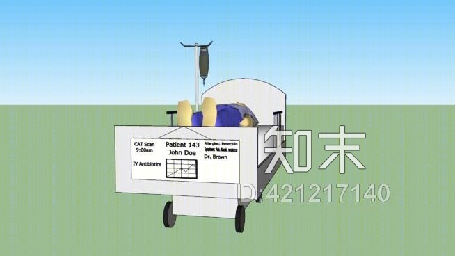 病床病人SU模型下载【ID:421217140】