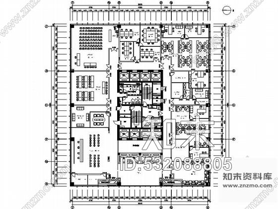 施工图杭州新中式风格电网调度交易中心装修图含效果施工图下载【ID:532088805】