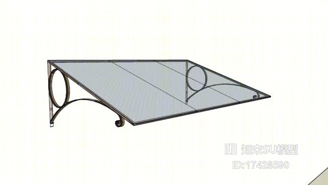 雨搭SU模型下载【ID:317970596】