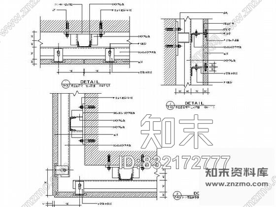 图块/节点成套石材装饰墙面造型节点详图CAD图块下载cad施工图下载【ID:832172777】