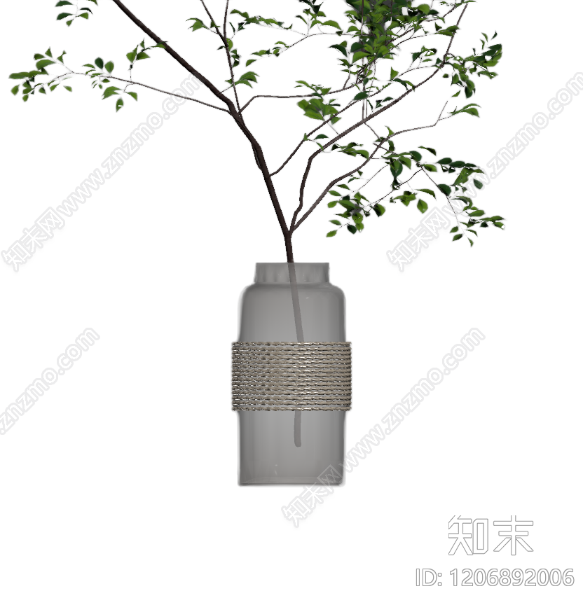 盆栽植物装饰3D模型下载【ID:1206892006】