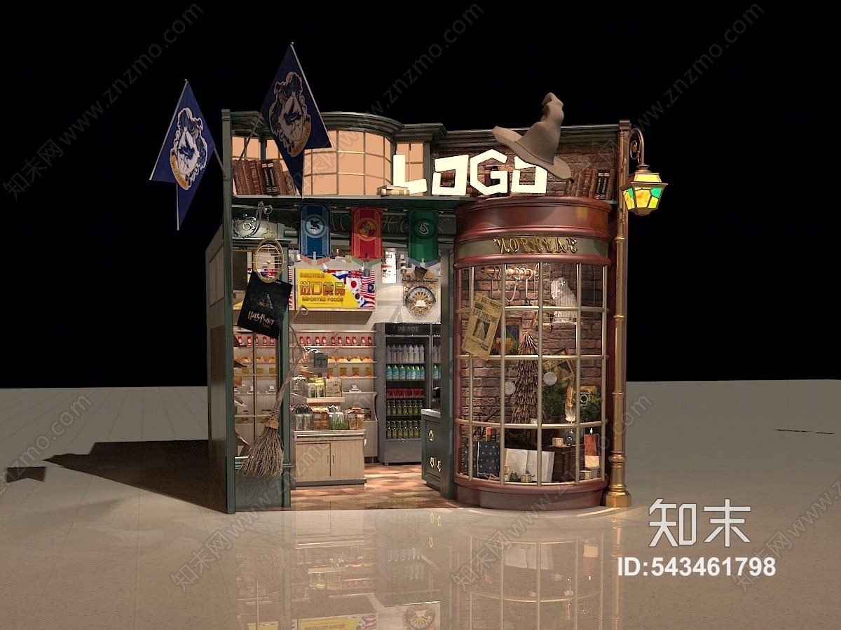 玩具零食欧式店铺3D模型下载【ID:543461798】