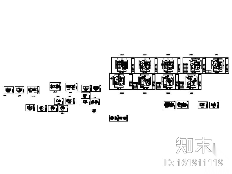 [东莞]三居室装修施工图cad施工图下载【ID:161911119】