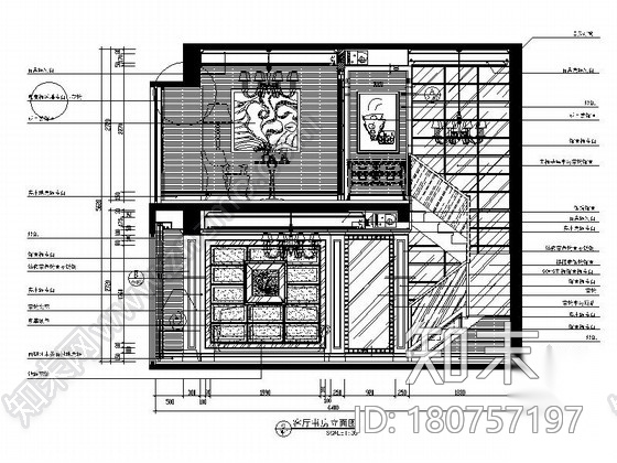 [名师设计]高档欧式复式样板房装修图（含效果）cad施工图下载【ID:180757197】