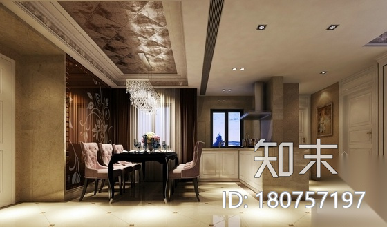 [名师设计]高档欧式复式样板房装修图（含效果）cad施工图下载【ID:180757197】