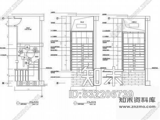 图块/节点餐厅楼梯详图cad施工图下载【ID:832206739】