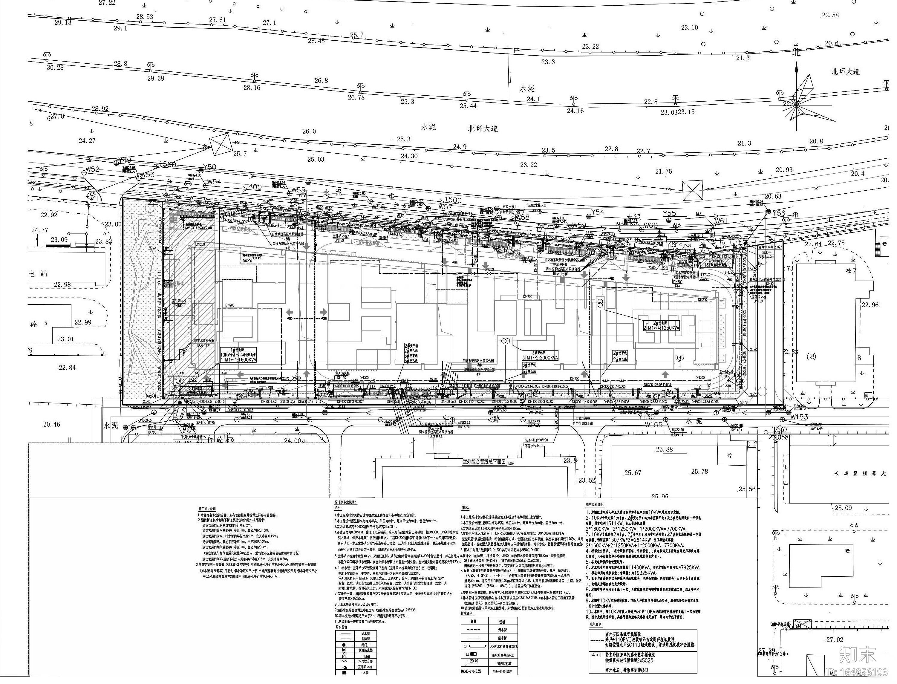 [深圳]办公建筑绿建申报材料景观​设计资料cad施工图下载【ID:164856193】