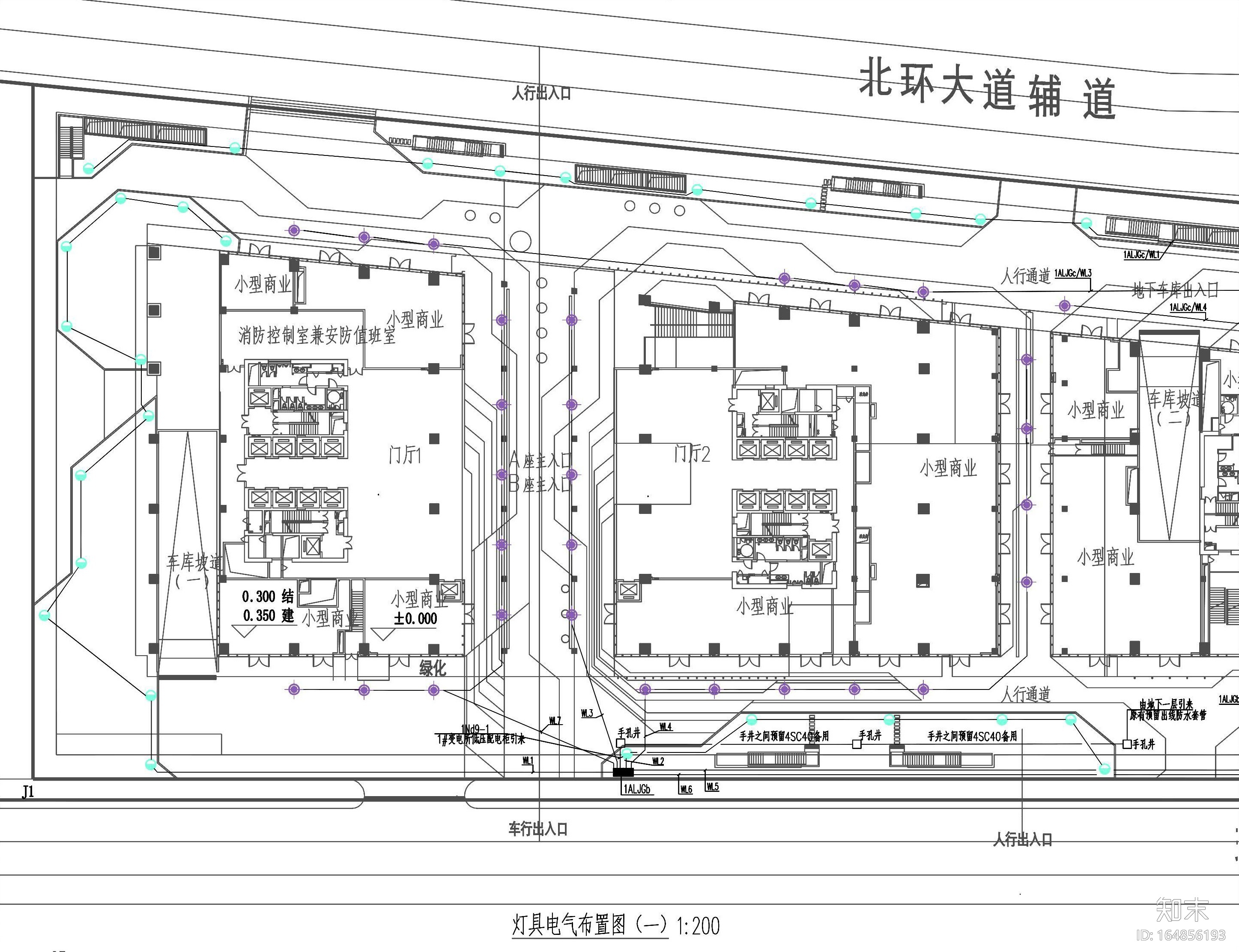 [深圳]办公建筑绿建申报材料景观​设计资料cad施工图下载【ID:164856193】