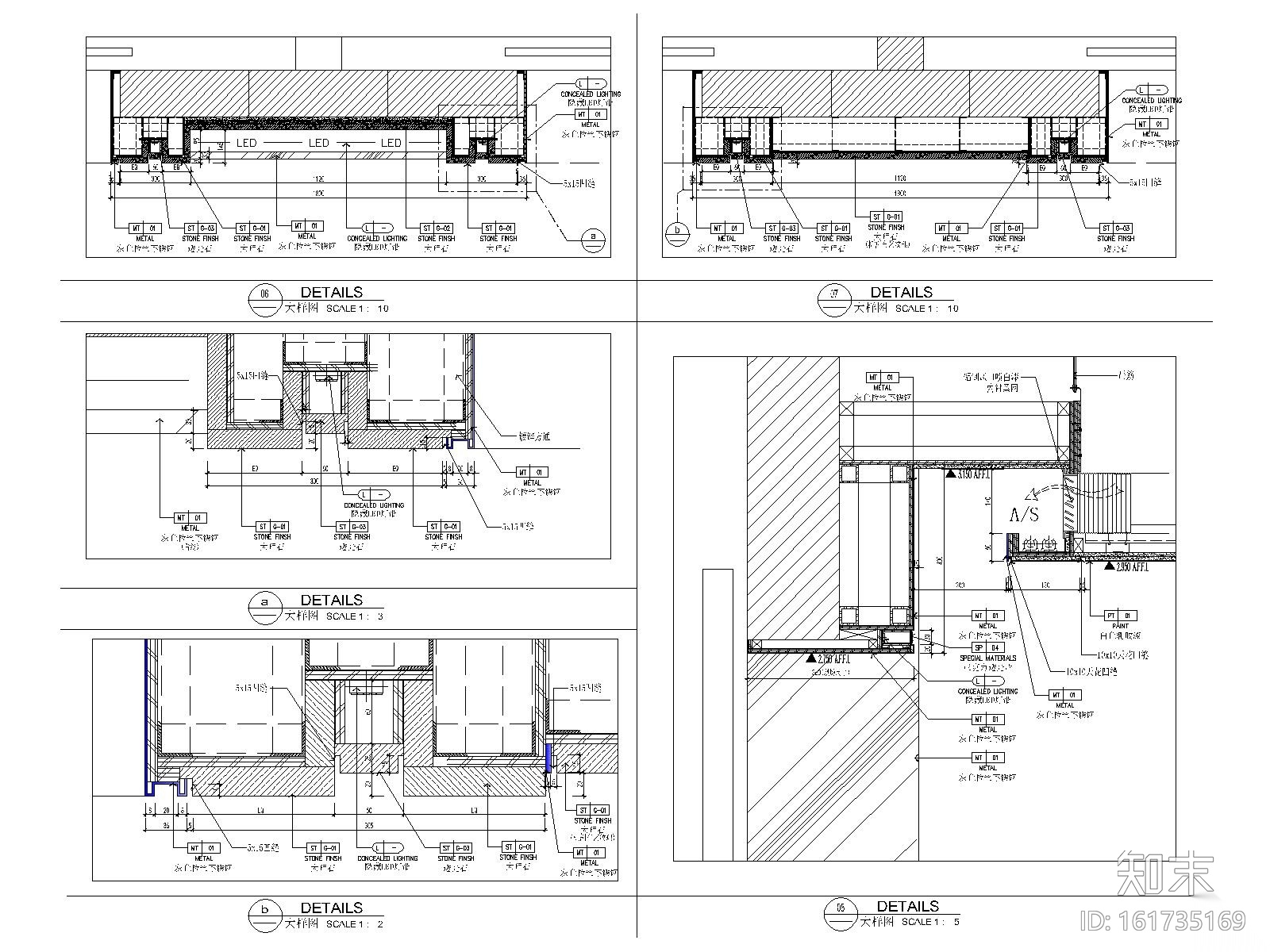 鸿荣源中心42-46办公层丨施工图+效果图cad施工图下载【ID:161735169】