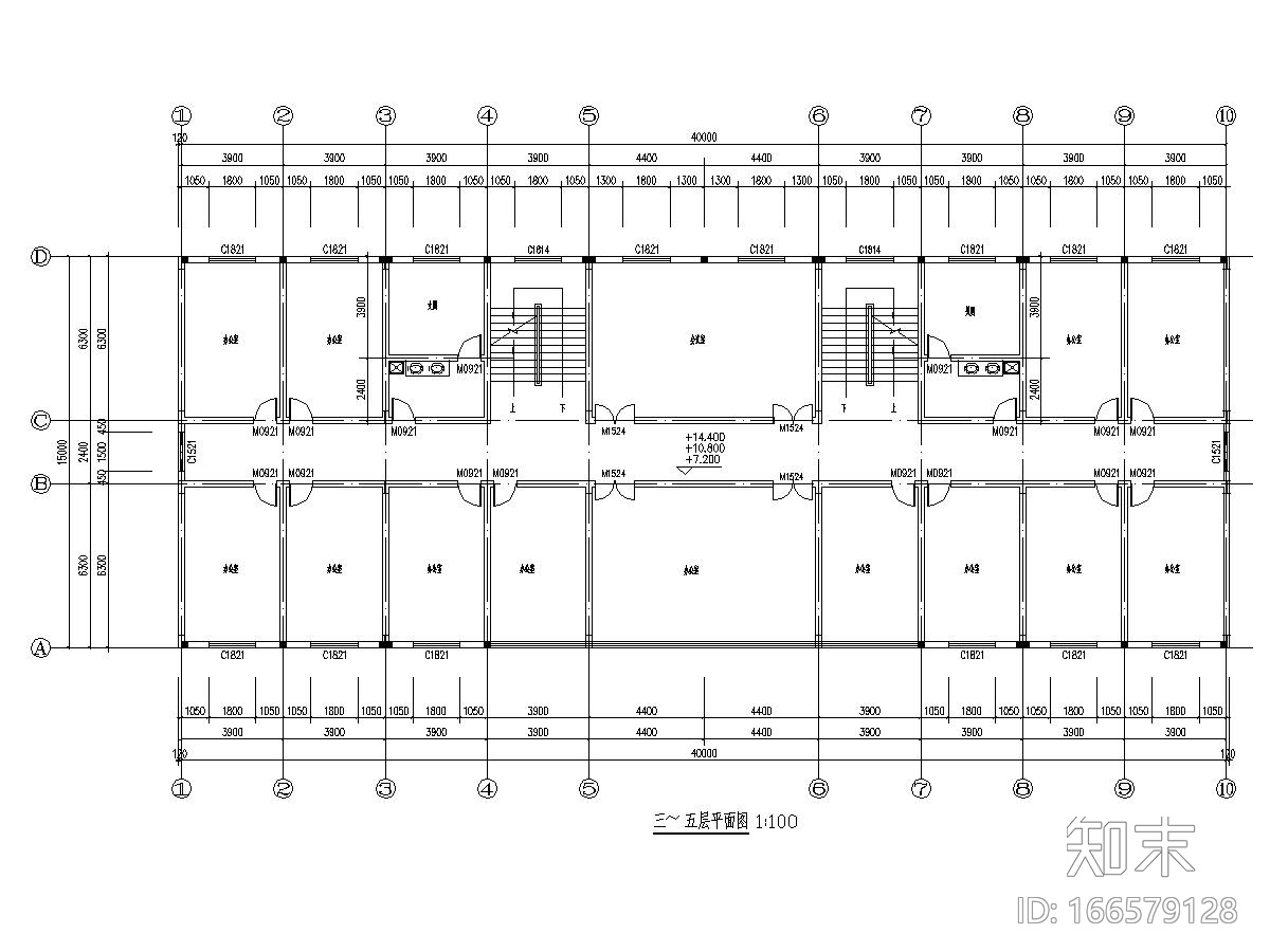 某6层钢结构综合办公楼建筑、结构施工图（含结构计算书...cad施工图下载【ID:166579128】