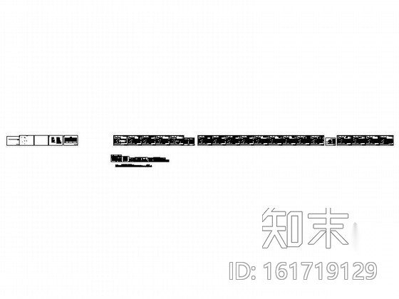 [山东]时尚现代风格比萨店室内装修施工图cad施工图下载【ID:161719129】