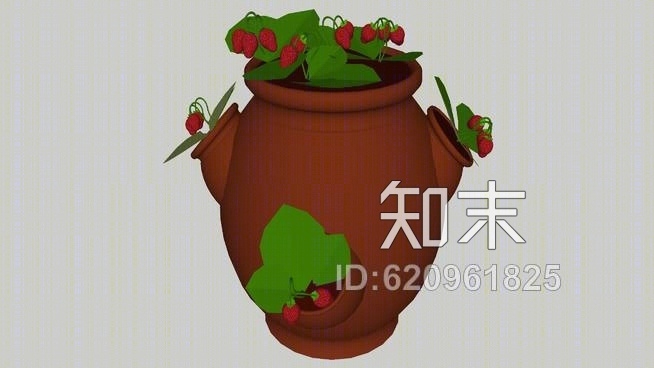 草莓罐SU模型下载【ID:620961825】