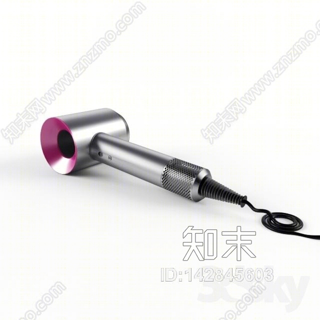 现代网红戴森吹风机3D模型下载【ID:142845603】