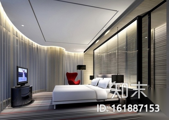 [福建]四星级温泉酒店装修施工图（含效果）cad施工图下载【ID:161887153】