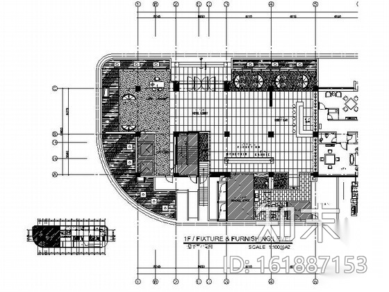 [福建]四星级温泉酒店装修施工图（含效果）cad施工图下载【ID:161887153】