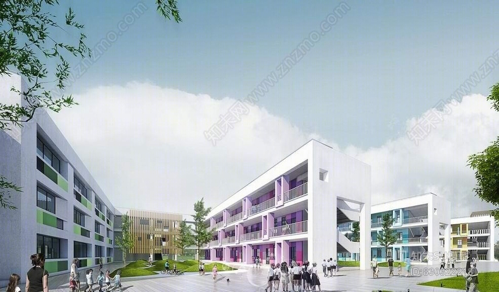 七里小学SU模型下载【ID:830322218】