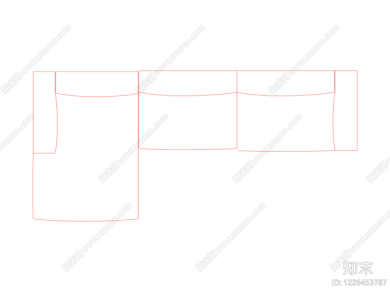 装饰线条cad施工图下载【ID:1226453787】