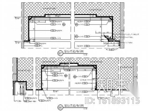 [湖北]会展中心现代风格五星级酒店室内设计装修施工图cad施工图下载【ID:161893115】