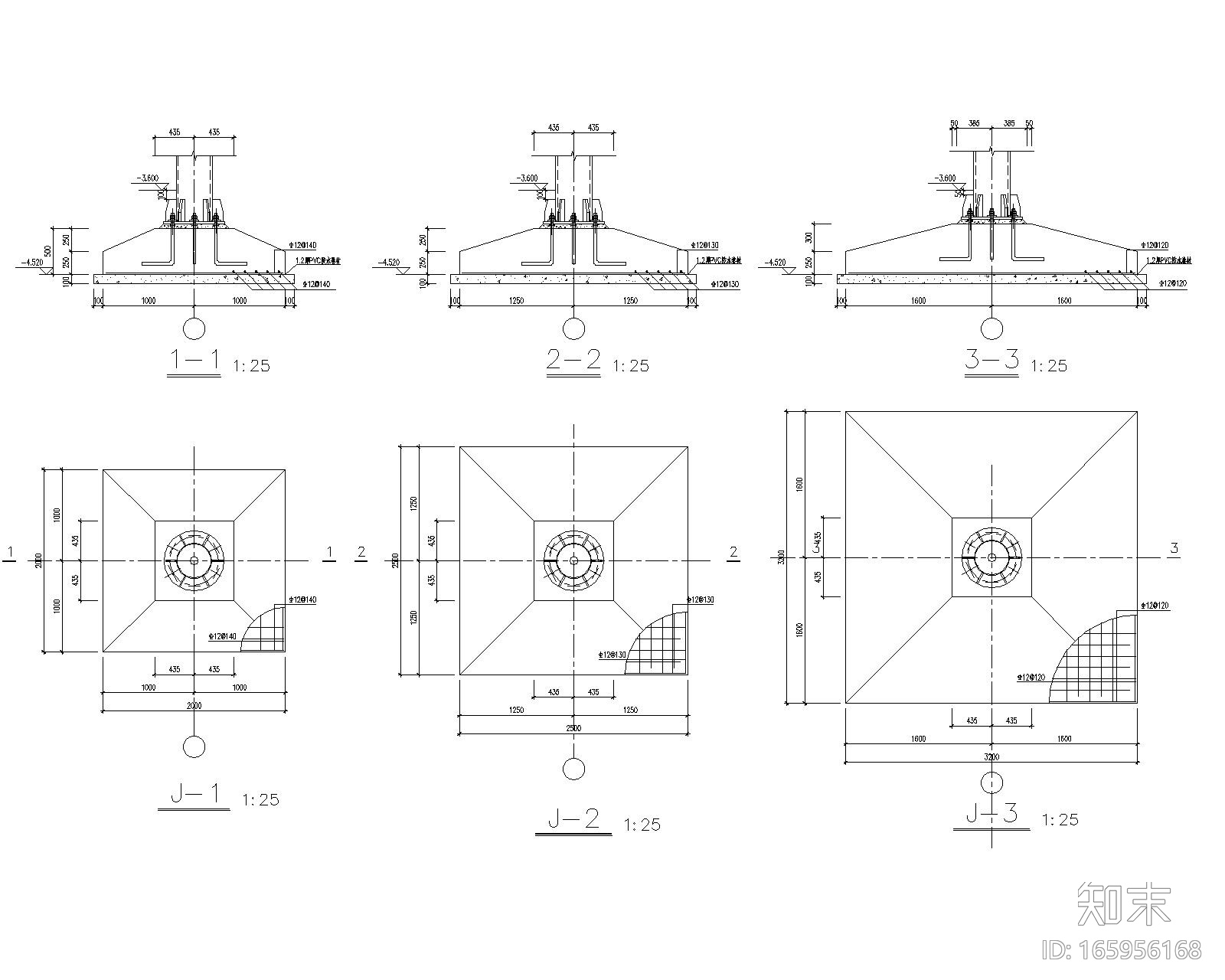 某二层别墅钢结构框架施工图（CAD）cad施工图下载【ID:165956168】