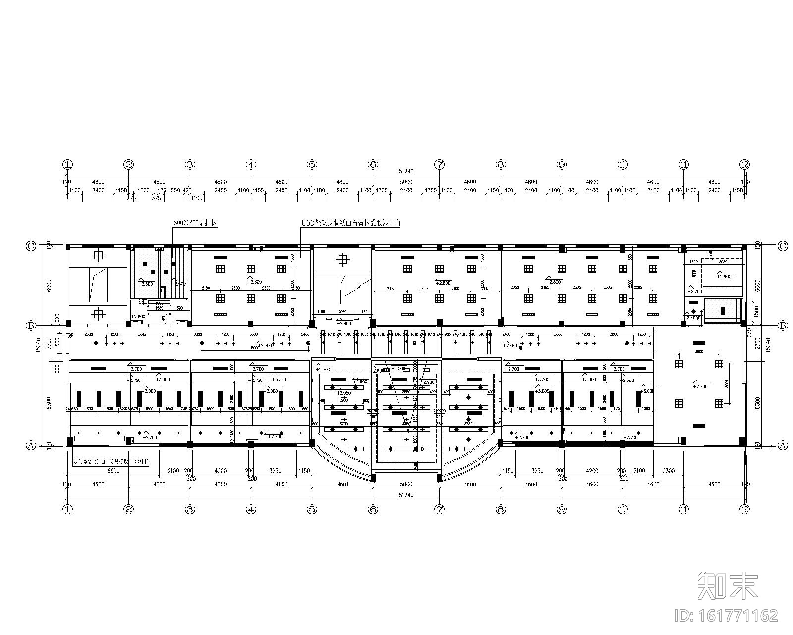 [浙江]宁波天鹏集团办公空间装修施工图cad施工图下载【ID:161771162】