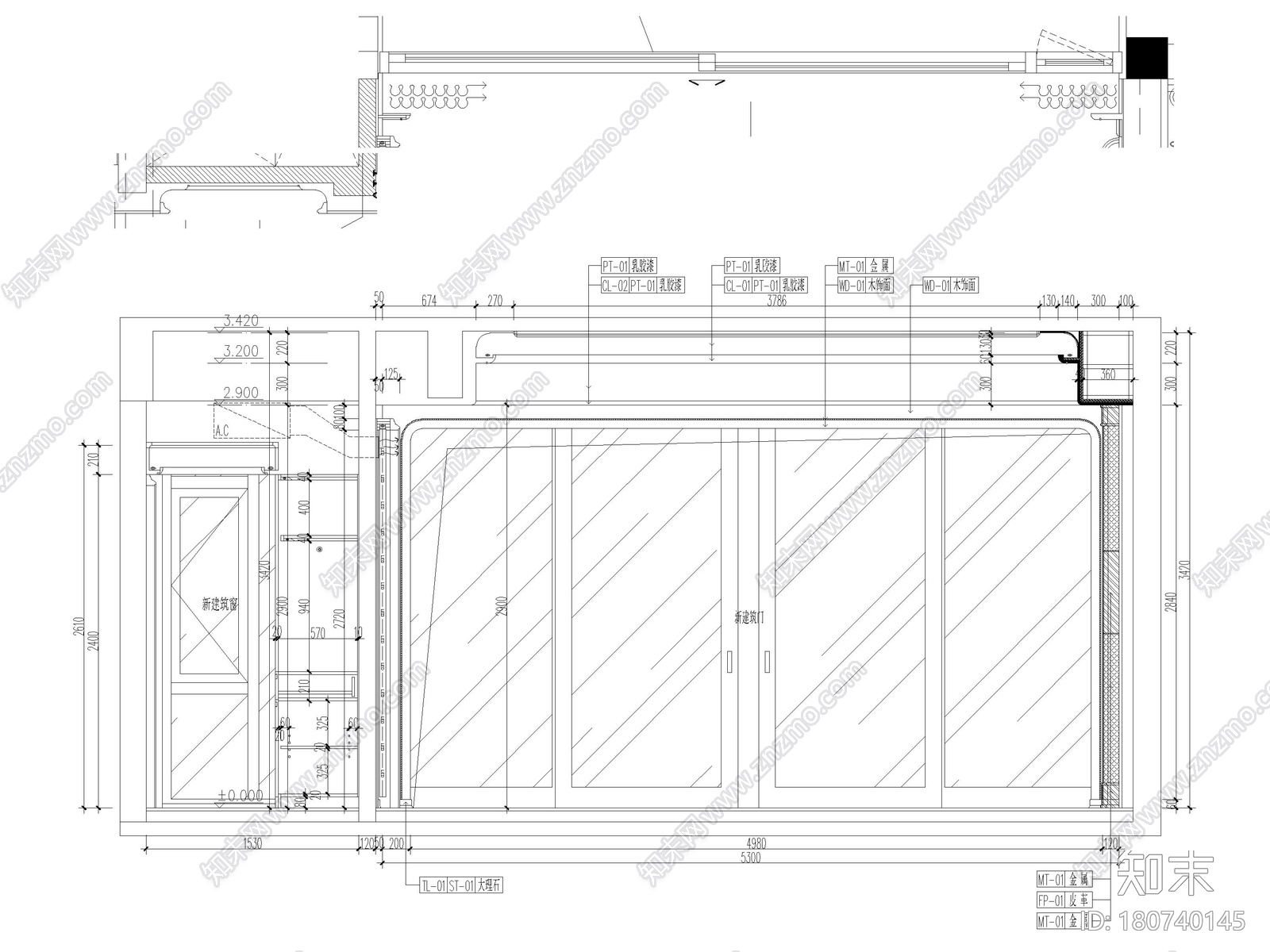 [江苏]1200㎡二层五居室别墅设计全套施工图cad施工图下载【ID:180740145】