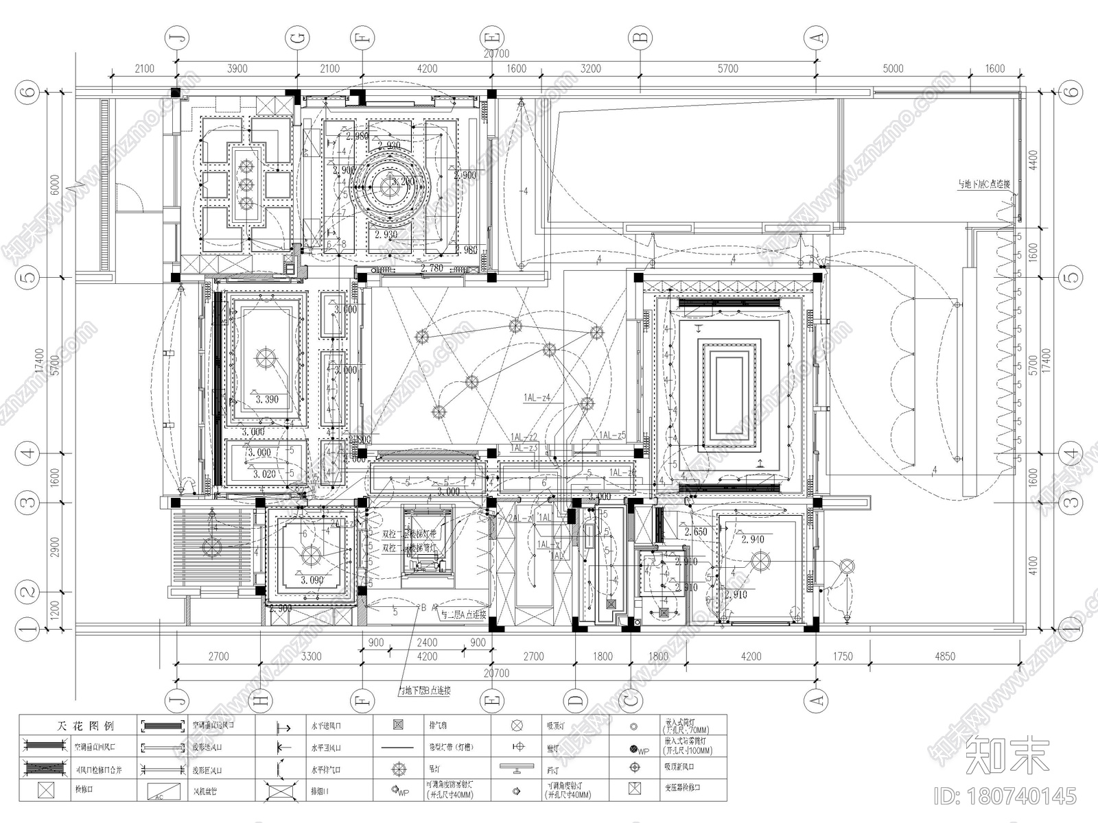 [江苏]1200㎡二层五居室别墅设计全套施工图cad施工图下载【ID:180740145】