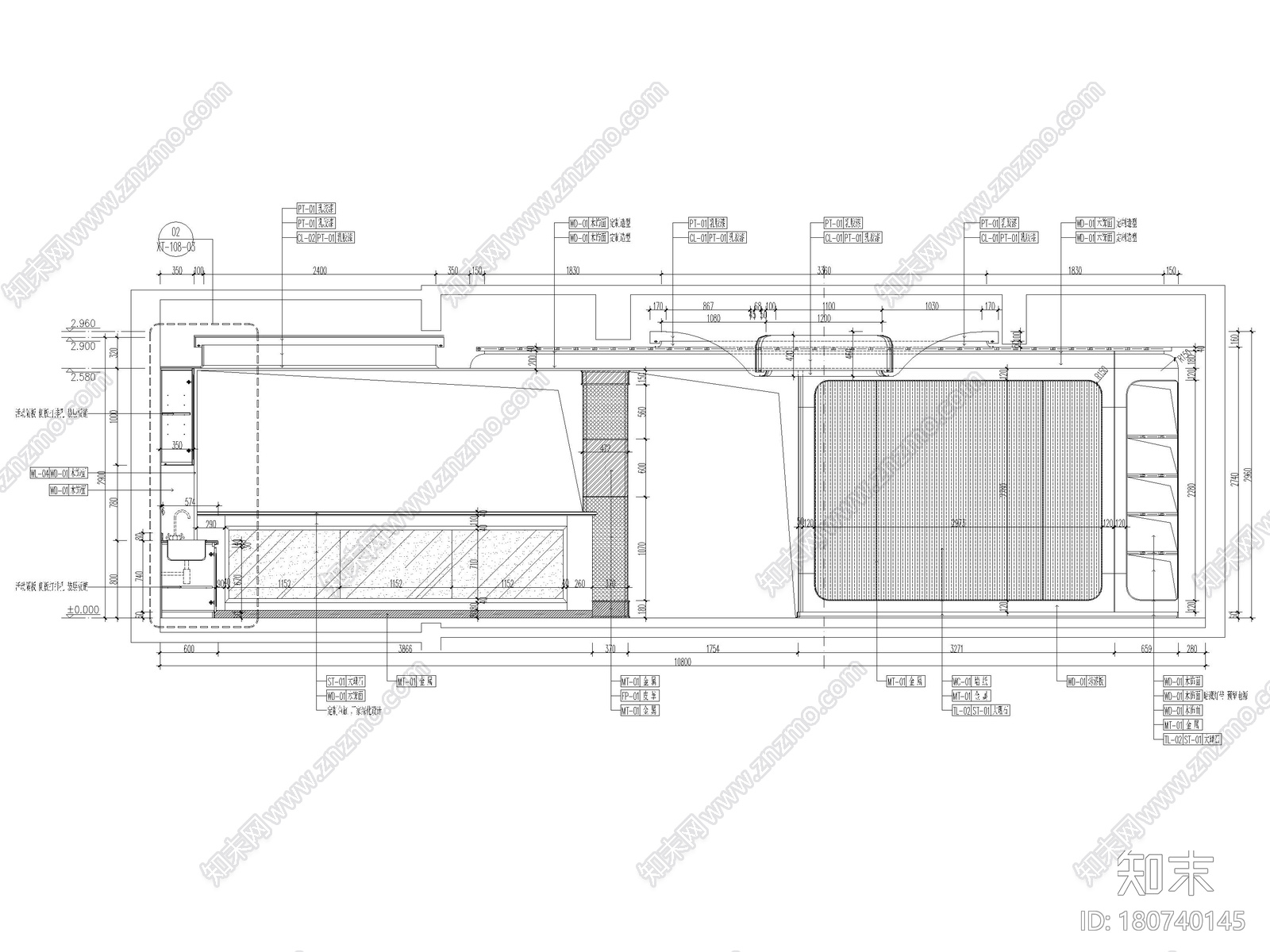 [江苏]1200㎡二层五居室别墅设计全套施工图cad施工图下载【ID:180740145】