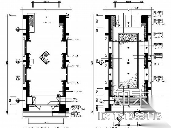 [成都]五星酒店走廊及电梯厅施工图施工图下载【ID:161983115】