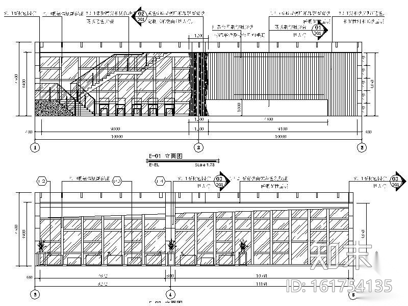 [宁波]某房产销售中心装饰施工图（含效果）cad施工图下载【ID:161754135】