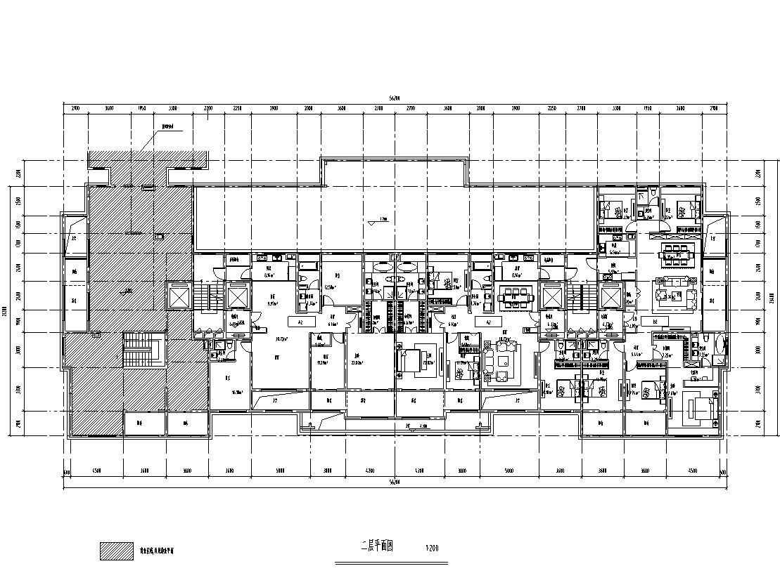 [浙江]杭州商品住宅区建筑施工图设计（CAD）施工图下载【ID:149862154】