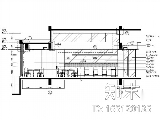 [天津]现代简约大型高档会所室内设计全套施工图cad施工图下载【ID:165120135】