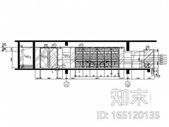 [天津]现代简约大型高档会所室内设计全套施工图cad施工图下载【ID:165120135】
