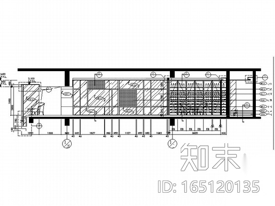 [天津]现代简约大型高档会所室内设计全套施工图cad施工图下载【ID:165120135】