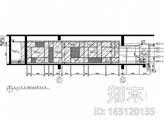 [天津]现代简约大型高档会所室内设计全套施工图cad施工图下载【ID:165120135】