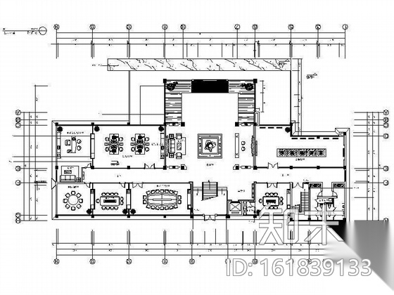 六层办公大楼室内装饰施工图（含装饰及水电）施工图下载【ID:161839133】