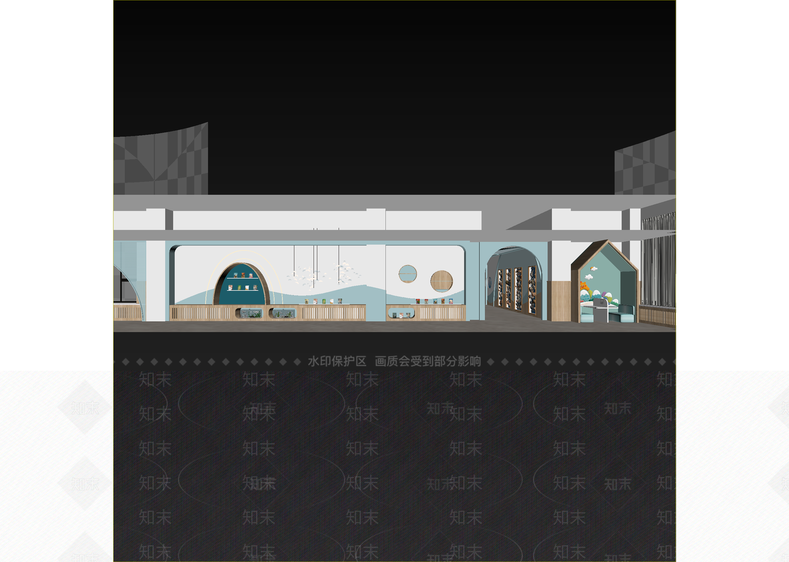 现代酒店大堂3D模型下载【ID:1215098259】