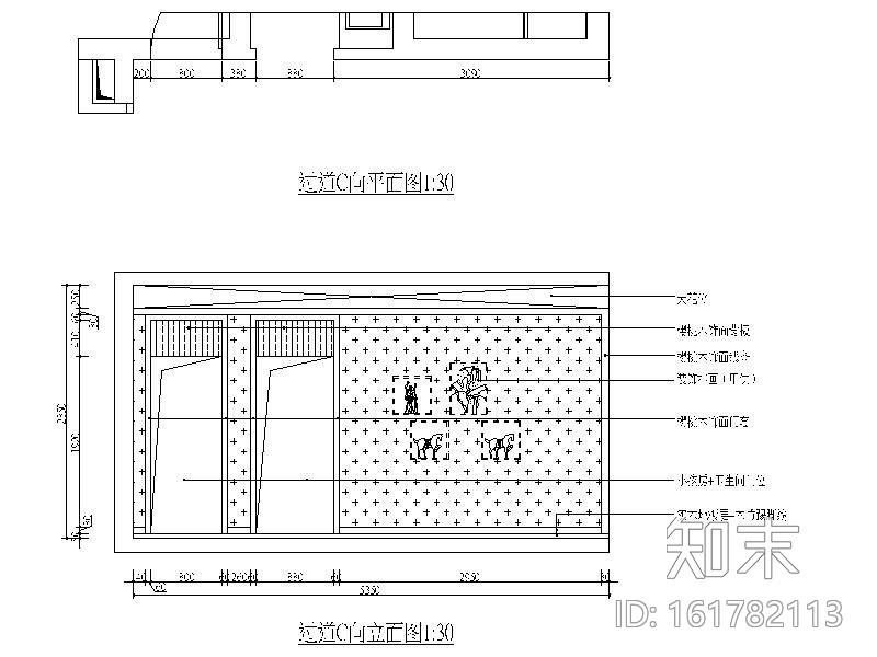 [南昌]温馨简欧三居室设计施工图cad施工图下载【ID:161782113】