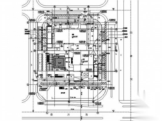 [江苏]150米现代风格知名商业建筑设计施工图（知名设计...cad施工图下载【ID:166061160】