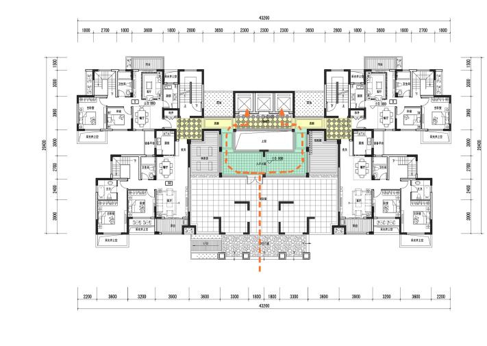 [长沙]高层法式外立面住宅建筑设计方案文本施工图下载【ID:165922145】