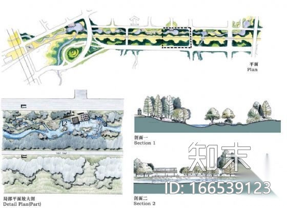 安徽合肥某文化新区景观方案cad施工图下载【ID:166539123】