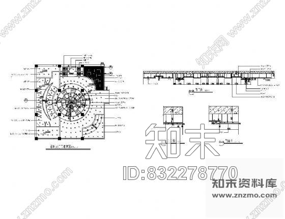 图块/节点装饰造型顶详图3cad施工图下载【ID:832278770】