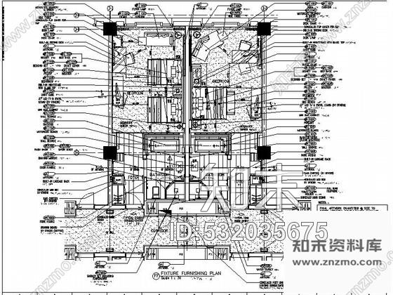 施工图天津某五星级酒店客房部分室内装修施工图含效果施工图下载【ID:532035675】