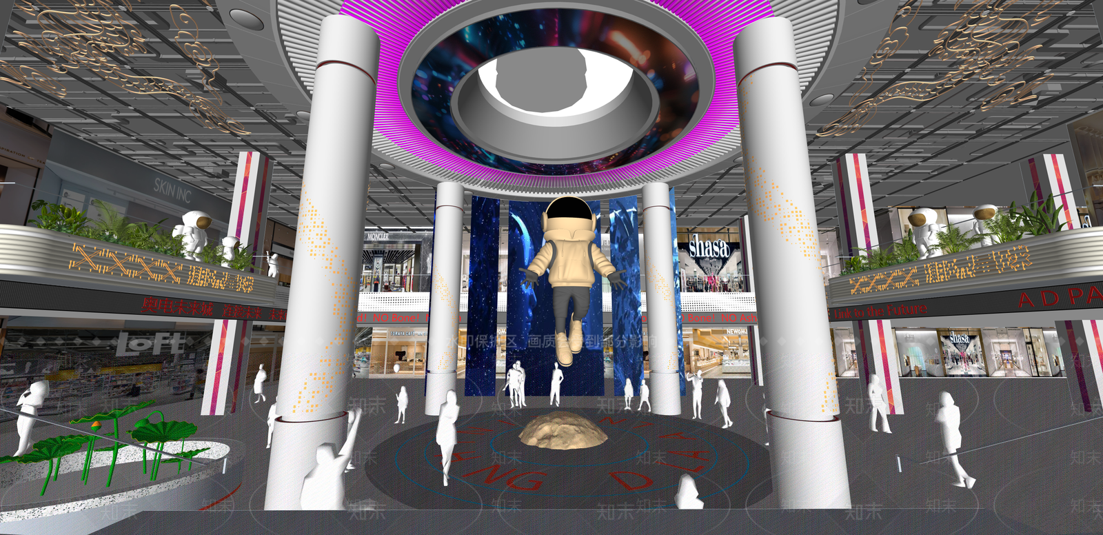 现代科技展厅SU模型下载【ID:1215209987】